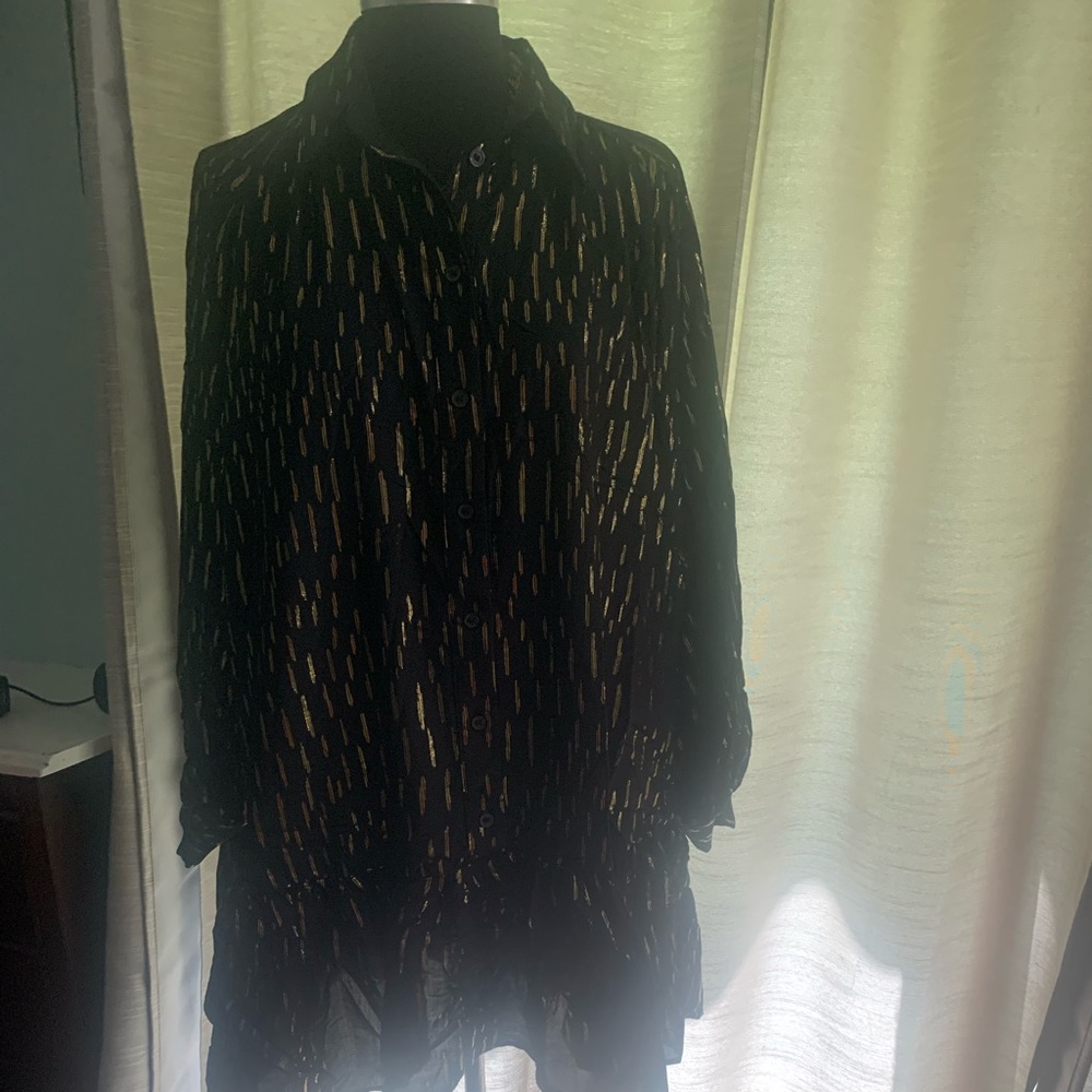 Black Metallic Dress